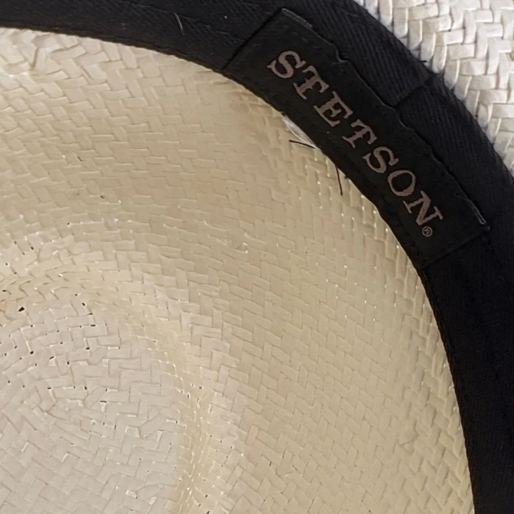 Stetson Straw Hat with Black Band - Picture 3 of 3